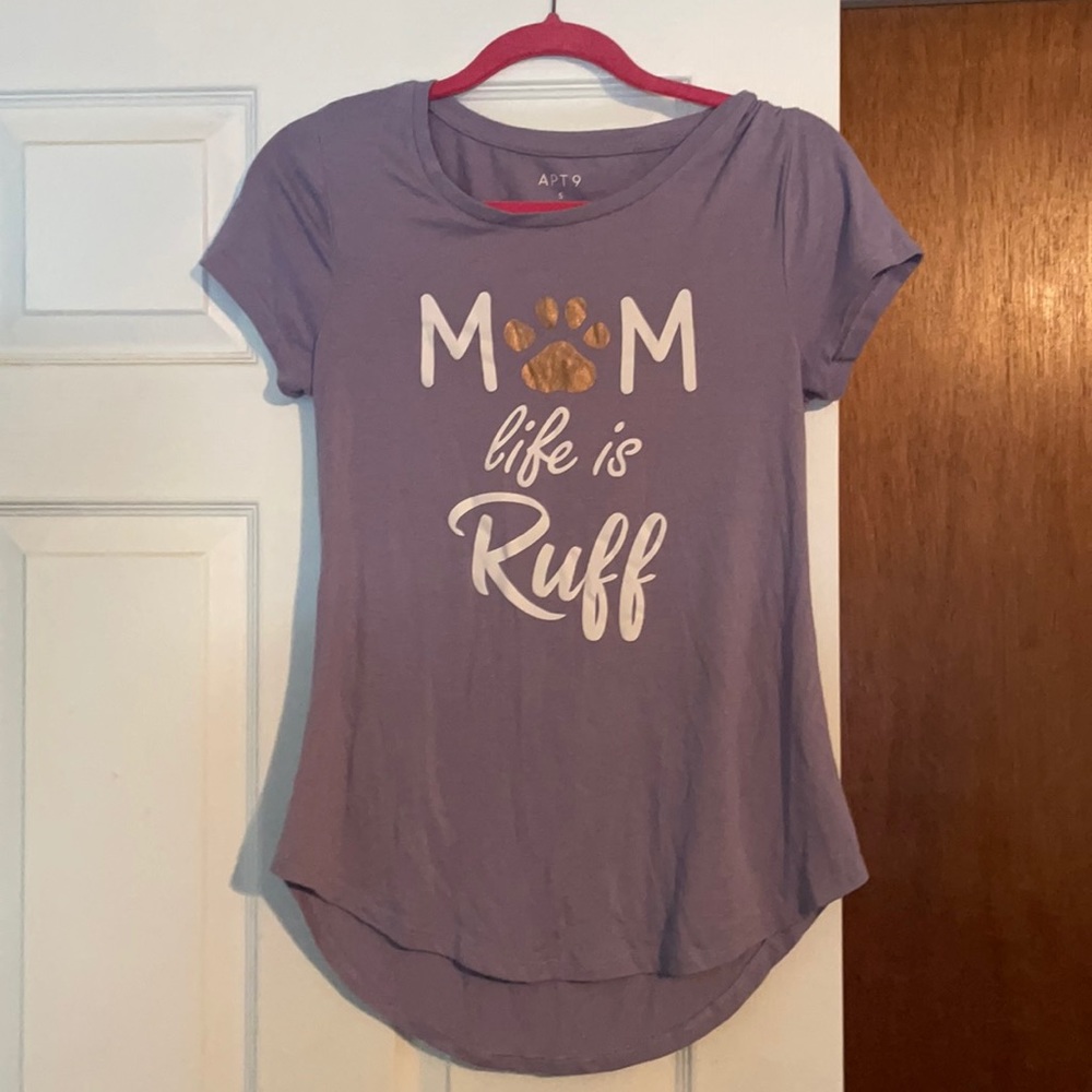 Lavender t-shirt for fur mom